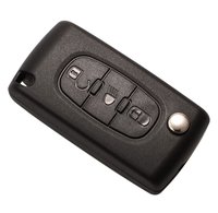 Cheie Auto Tip Briceag cu 3 Butoane pentru Citroen si Peugeot, Telecomanda 433 MHz, Cip ID46 - 6