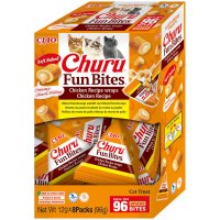INABA Churu Fun Bites, Pui, cutie recompense fără cereale pisici, 96g - 2