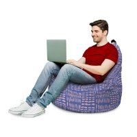 Fotoliu Updeco Big Chill Bean Bag cu model striped - 3