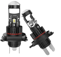 Set 2 becuri led cu lupa pro H4 LED K88 280w 12V 6500k 28000 LM - 1