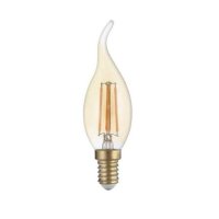 Bec LED Vintage Flacara 4W E14, 400lm, Lumina Calda 2500K, Auriu - Optonica - 1