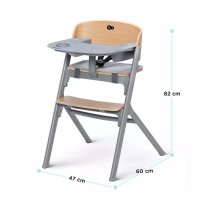 Kinderkraft Livy Wooden - scaun de masa multifunctional pentru copii - 2