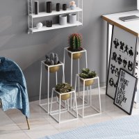 Ghiveci decorativ GED018C Auriu 17x30x30 cm - 3