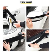 Banda Adeziva Carbon pentru Protectie si Tuning, Interior sau Exterior Auto, 5x500cm, Negru - 6