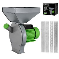 Moara Electrica pentru Uruiala KRAFTNER KF-9705 cu Suport Metalic, 4.5KW, 300kg/ora, 20 Ciocanele, Cuva Mare - 2
