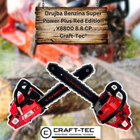 Drujba pe benzina Craft-Tec Germany Power Plus Red Edition X8800, 8.8 CP, 6.5 kW, lama 40 cm, lant 32 dinti, motor 2 timpi, sistem anti-vibratii - 7
