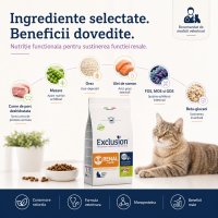 EXCLUSION Monoprotein VD Renal Phase 1 - Hrană Uscată pentru Pisici cu Porc și Orez, 1.5kg - 5