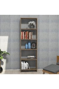 Etajera pentru carti Homs Design, nuc, 160 x 50 x 20 cm, PAL - 1