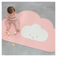 Saltea de joaca din spuma pentru copii, norisor roz, 145 cm - 1