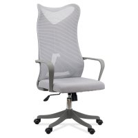 Scaun de birou OFF 634 gri ergonomic cu suport lombar si spatar inalt - 1