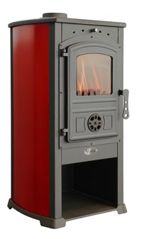 Soba pe lemne Fornello Modena Red 7-9 kW - Eficienta si Design Elegant - 1