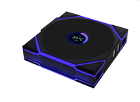 Ventilator Lian Li UNI FAN TL cu LCD, Palete Reverse Blade, aRGB, Dimensiuni 124 x 120 x 28mm, Culoare Neagra - 1