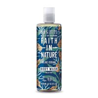 Faith in Nature Gel de dus natural pentru barbati cu Cedru Albastru, 400 ml - 1