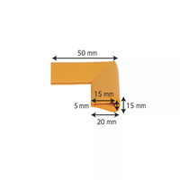 Car Boy Safety - Protectie Muchii din Spuma Maro 15x50x20x5 mm - 2