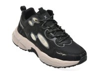 Ghete negre GRYXX 1A5298 din piele ecologica - 1