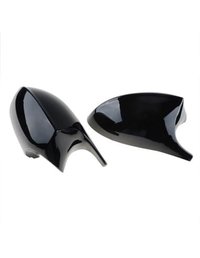 Set capace oglinzi Batman Style pentru Bmw Seria 3 E90, E91, E92, E93, Seria 1 E81, E82, E87, E88 negru lucios - 1