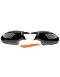 Set capace oglinzi Batman Style pentru Bmw Seria 3 E90, E91, E92, E93, Seria 1 E81, E82, E87, E88 negru lucios - 2