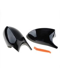 Set capace oglinzi Batman Style pentru Bmw Seria 3 E90, E91, E92, E93, Seria 1 E81, E82, E87, E88 negru lucios - 3