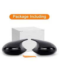 Set capace oglinzi Batman Style pentru Bmw Seria 3 E90, E91, E92, E93, Seria 1 E81, E82, E87, E88 negru lucios - 5