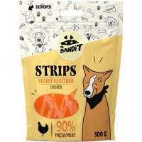 MR BANDIT Strips Pui Fara Cereale pentru Caini, Marimi XS-XL, 500g - 1