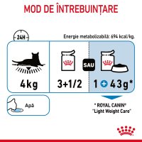 ROYAL CANIN Light Weight Care Adult, hrană umedă pisici, limitarea creșterii în greutate, (în sos), 85g - 6