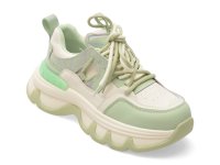 Pantofi sport PASS COLLECTION verzi, MQ60005, din piele naturala - 1