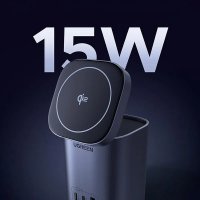 Statie de incarcare 4 in 1 UGREEN 65W 4-in-1 GaN Desktop Fast Charger X555, 2 x USB C, 1 X USB A, Gri - 3