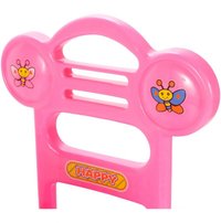 Masinuta fara pedale Ride-On Malplaycu Pink Butterfly cu 17 melodii, spatar inalt, spatiu depozitare, greutate maxima admisa 20 kg - 3