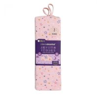 Set de 2 cearceafuri roz cu elastic Clevamama 140 x 70 cm - 3