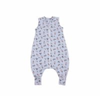 Sac de dormit Kidsdecor cu picioruse si maneci 2 tog Bunny Blue 110 cm - 3