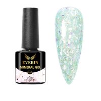 Everin Mineral 10, oja semipermanenta verde menta cu fulgi, 7 ml - 1