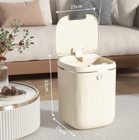 Cos de gunoi inteligent cu senzor SH-8646, Crem, 20 L - 3