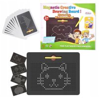 Tableta magnetica interactiva cu magneti 714 piese - 1