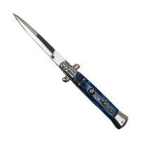 Cutit automat Blue Marble, lama stiletto, 23 cm - 2