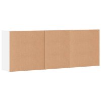 Set de 3 servante albe din lemn prelucrat, cu spatiu amplu de depozitare - 6