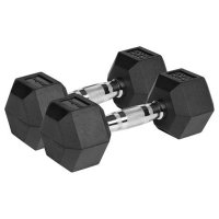 Gantere REBEL ACTIV RBA-2325-06 din fonta cauciucata, set 2 x 6 kg - 1