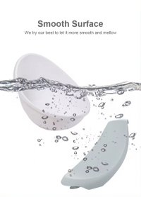 Cadita pentru bebelusi cu forma ergonomica,suprafata antiderapanta si protectie spate Little Mom Egg Blue - 7