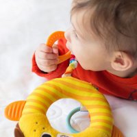 Jucarie din plus Benbat pentru dezvoltare senzoriala Lion - 4