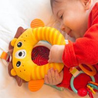 Jucarie din plus Benbat pentru dezvoltare senzoriala Lion - 5