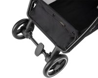 Carucior sport pentru copii KikkaBoo Joy Dark Grey,Cadru din aluminiu,Sistem automat de pliere One Touch,Roti pivotante cu suspensii,Spatar si suport picioare reglabile,Capotina,recomandat de la nastere pana la 22kg - 6