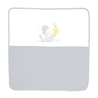 Patura din Bumbac pentru Bebe Lorelli Za Za, 90x90 cm, Gri - 1