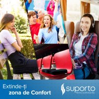 Perna ortopedica Suporto pentru sezut si coccis din spuma cu memorie perforata - 8