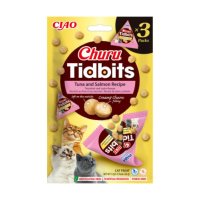 Recompense INABA Churu Tidbits pentru Pisici, Ton si Somon, Fara Cereale, 36g - 2