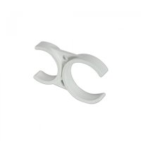 Clema dubla Aquafilter alba pentru filtre In-Line 2 x 2.5 - 1