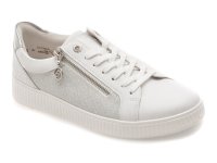 Pantofi sport REMONTE albi, D2E00, din piele naturala - 1