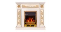 Semineu electric Versailles gold & Cristina, Art Flame, 1020x1100x300 mm, 2000W - 3