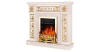 Semineu electric Versailles gold & Cristina, Art Flame, 1020x1100x300 mm, 2000W - 2