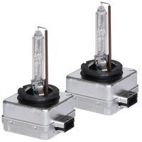 Set 2 becuri Xenon D1S White auto pentru far suport metalic 35W 6000K - 1