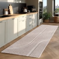 Covor traversa boho Pompei V2 Crem 80x250 cm - 2