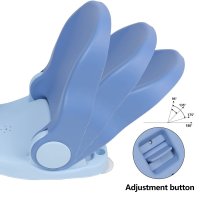 Scaun de baie Little Mom Driver Blue cu volan si spatar ajustabil in 3 pozitii, fixare cu ventuze - 3